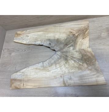 Клён Американский Волнистый заготовка на топ Смешанный А Волна А 12х237-95х612 мм - 2 шт. (книжкой)-4