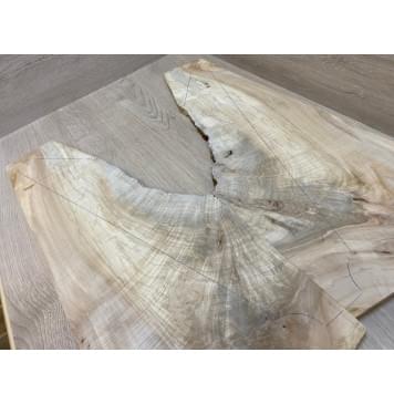 Клён Американский Волнистый заготовка на топ Смешанный А Волна А 12х237-95х612 мм - 2 шт. (книжкой)-8