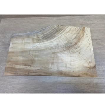 Клён Американский Волнистый заготовка на топ Смешанный А Волна А 18х305-267х505 мм -  (цельный)-2