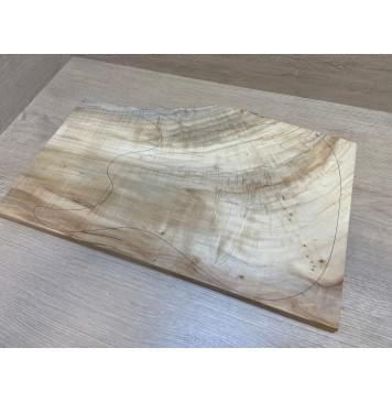 Клён Американский Волнистый заготовка на топ Смешанный А Волна А 18х305-267х505 мм -  (цельный)-6