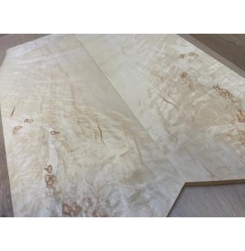 Клён Американский заготовка на топ Смешанный ААА Волна АА 16х250-237х600 мм - 2 шт. (книжкой)-8