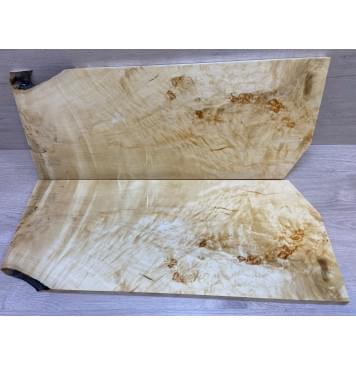 Клён Американский заготовка на топ Смешанный ААА Волна АА 16х250-237х600 мм - 2 шт. (книжкой)-4