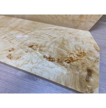 Клён Американский заготовка на топ Смешанный ААА Волна АА 16х250-237х600 мм - 2 шт. (книжкой)-2