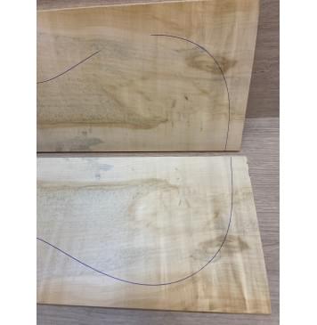 Клён Американский заготовка на топ Смешанный ААА 11х180х480 мм - 2 шт. (книжкой)-7