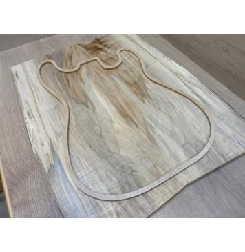 Клён Американский заготовка на топ Смешанный ААА 13х200-188х537-547 мм - 2 шт. (книжкой)-4