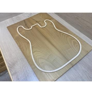 Клён Белый Печёный 180гр заготовка на топ Тангент А 17х197х560 мм - 2шт (книжкой)-5