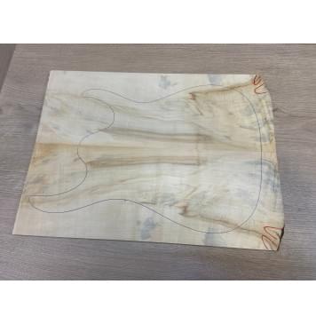 Клён Американский заготовка на топ Радиал АА 11х180х480 мм - 2шт (книжкой)-0