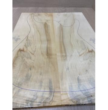 Клён Американский заготовка на топ Радиал АА 11х180х480 мм - 2шт (книжкой)-3