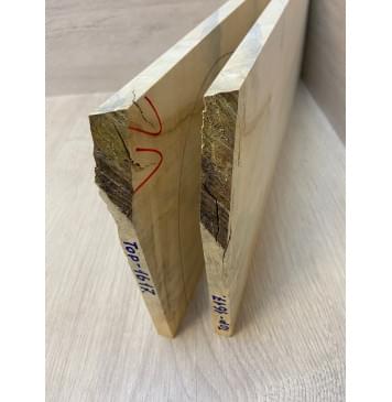 Клён Американский заготовка на топ Радиал АА 11х180х480 мм - 2шт (книжкой)-5