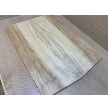 Клён Американский Волнистый заготовка на топ Радиал А Волна А 18х190х540-525 мм - 2 шт. (книжкой)-3