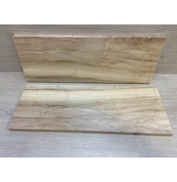 Клён Американский заготовка на топ Смешанный А 18х192х530 мм - 2 шт. (книжкой)-6