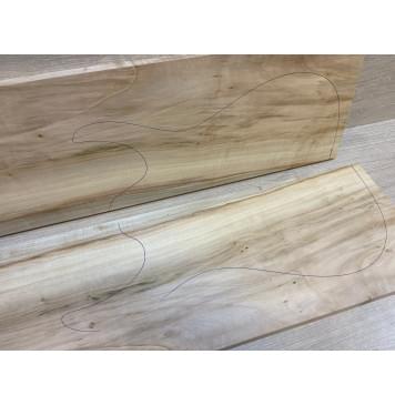 Клён Американский заготовка на топ Смешанный А 18х192х530 мм - 2 шт. (книжкой)-7