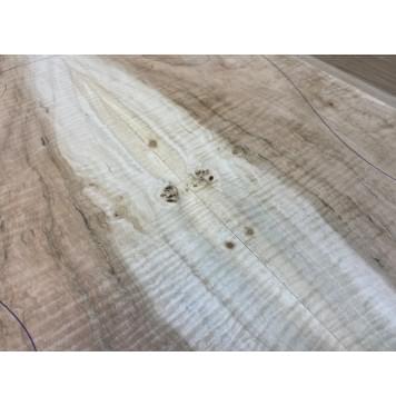 Клён Американский Волнистый заготовка на топ Смешанный А Волна ААА 20.5х180х500 мм - 2 шт. (книжкой) Уценка-трещины-9