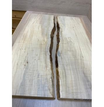 Клён Американский Волнистый заготовка на топ Смешанный ААА Волна ААА 17х208-187х635 мм - 2 шт. (книжкой)-7