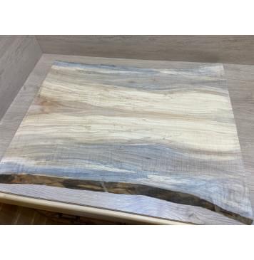 Клён Американский Волнистый заготовка на топ Смешанный ААА Волна ААА 18х230-200х630 мм - 2 шт. (книжкой)-5