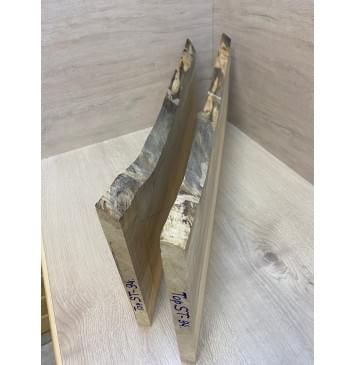 Клён Американский Волнистый заготовка на топ Смешанный ААА Волна ААА 18х230-200х630 мм - 2 шт. (книжкой)-12