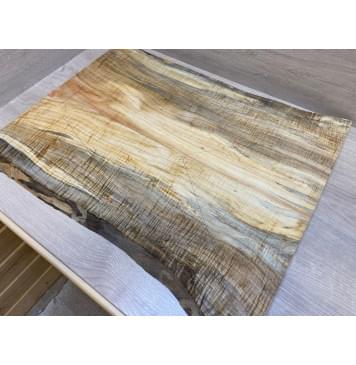 Клён Американский Волнистый заготовка на топ Смешанный ААА Волна ААА 18х230-200х630 мм - 2 шт. (книжкой)-14