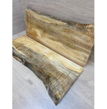 Клён Американский Волнистый заготовка на топ Смешанный ААА Волна ААА 18х230-200х630 мм - 2 шт. (книжкой)-0