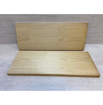 Клён Белый Печёный 180гр заготовка на топ Тангент А 18х180х458 мм - 2 шт.(книжкой)-7