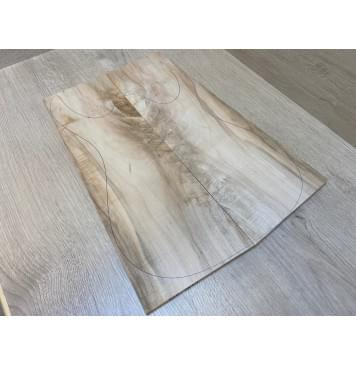 Клён Американский заготовка на топ Смешанный А 9х167-135х447 мм - 2 шт. (книжкой)-2