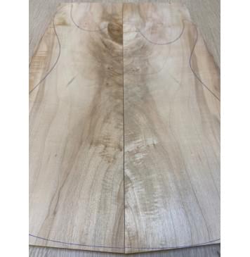 Клён Американский заготовка на топ Смешанный А 9х167-135х447 мм - 2 шт. (книжкой)-3