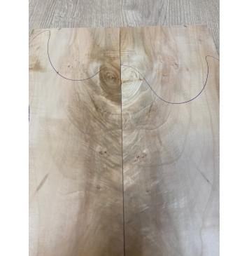 Клён Американский заготовка на топ Смешанный А 9х167-135х447 мм - 2 шт. (книжкой)-4