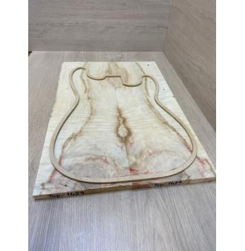 Клён Американский Волнистый заготовка на топ Смешанный ААА Волна ААА 15х182-170х525 мм - 2 шт. (книжкой)-5