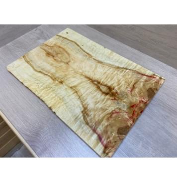 Клён Американский Волнистый заготовка на топ Смешанный ААА Волна ААА 15х182-170х525 мм - 2 шт. (книжкой)-10