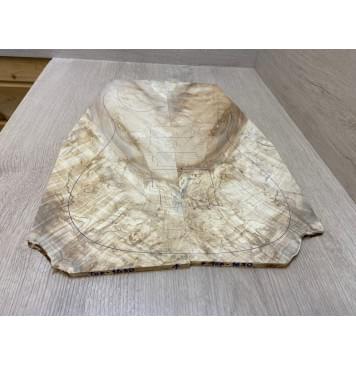 Клён Американский Волнистый заготовка на топ Смешанный А Волна АА 8х187-130х500 мм - 2 шт. (книжкой)-1