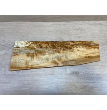 Клён Американский Волнистый заготовка на топ Смешанный АА Волна АА 18х185-150-130х510-520мм (1 шт под распил)-10
