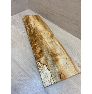 Клён Американский Волнистый заготовка на топ Смешанный АА Волна АА 18х185-150-130х510-520мм (1 шт под распил)-12