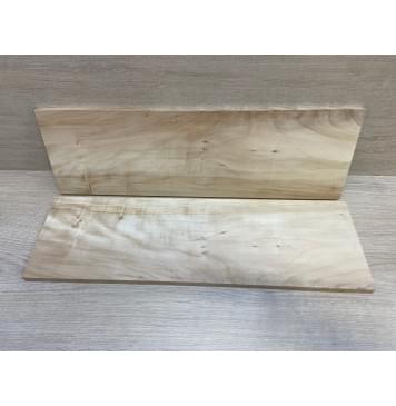 Клён Американский заготовка на топ Смешанный А 11х165-158х525 мм - 2 шт. (книжкой)-4