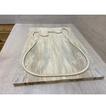 Клён Американский Волнистый заготовка на топ Смешанный АА Волна АА 19х190-180х505 мм - 2 шт. (книжкой)-7