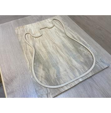 Клён Американский Волнистый заготовка на топ Смешанный АА Волна АА 19х190-180х505 мм - 2 шт. (книжкой)-8