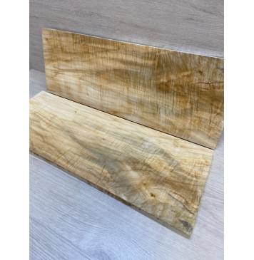 Клён Американский Волнистый заготовка на топ Смешанный АА Волна АА 19х190-180х505 мм - 2 шт. (книжкой)-6