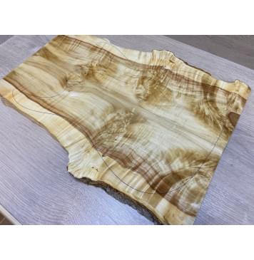 Клён Американский Каповый заготовка на топ Смешанный ААА Кап А 20х160-190-120х505 мм - 2 шт. (книжкой)-6