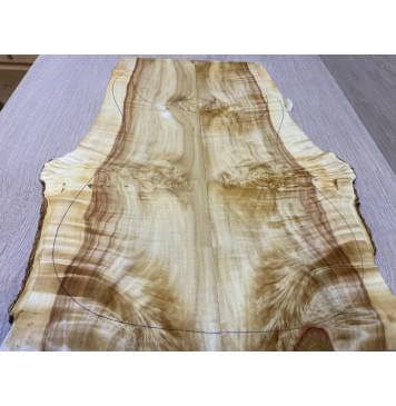 Клён Американский Каповый заготовка на топ Смешанный ААА Кап А 20х160-190-120х505 мм - 2 шт. (книжкой)-9