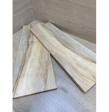 Клён Американский Spalted заготовка на топ Смешанный ААА 17х223-173х555 мм - 2шт (книжкой)-1