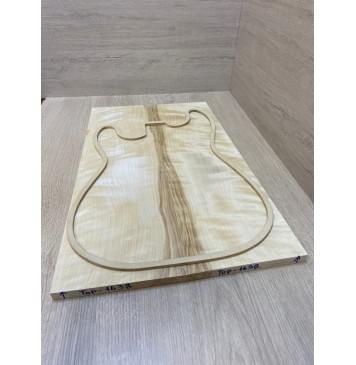 Берёза Пламенная заготовка на топ Радиал АА Волна АА 16х180-162х535 мм - 2шт (книжкой)-3