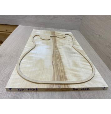 Берёза Пламенная заготовка на топ Радиал АА Волна АА 16х180-162х535 мм - 2шт (книжкой)-4