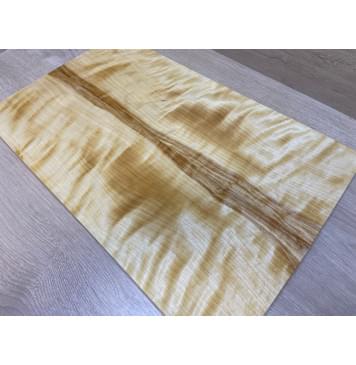 Берёза Пламенная заготовка на топ Радиал АА Волна АА 16х180-162х535 мм - 2шт (книжкой)-10