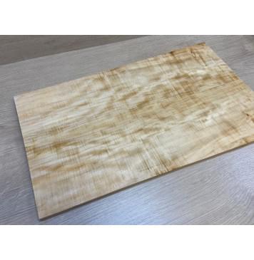 Клён Американский Волнистый заготовка на топ Радиал А Волна А 15х170-139х560 мм - 2 шт. (книжкой)-0