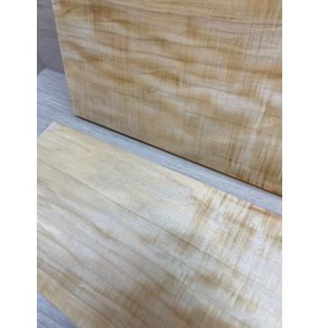 Клён Американский Волнистый заготовка на топ Радиал А Волна А 15х170-139х560 мм - 2 шт. (книжкой)-3