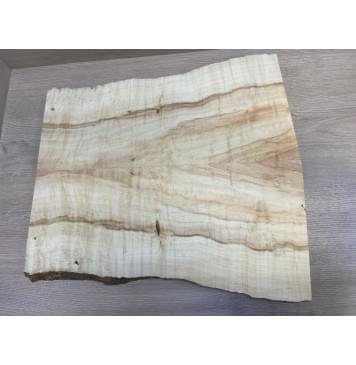 Клён Американский Волнистый заготовка на топ Смешанный АА Волна АА 26х225-165х495-500 мм - 2 шт. (книжкой)-4