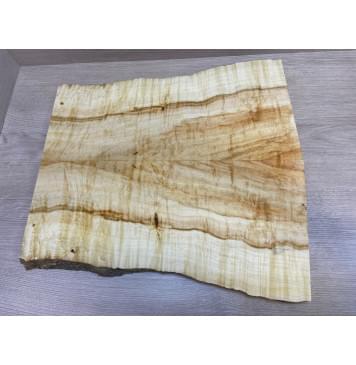 Клён Американский Волнистый заготовка на топ Смешанный АА Волна АА 26х225-165х495-500 мм - 2 шт. (книжкой)-7