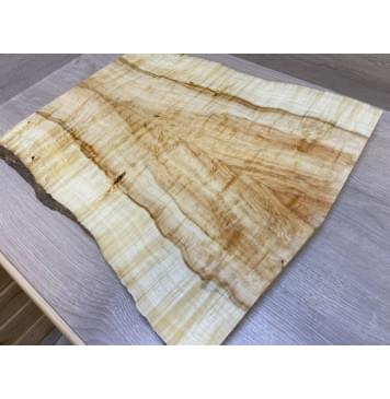 Клён Американский Волнистый заготовка на топ Смешанный АА Волна АА 26х225-165х495-500 мм - 2 шт. (книжкой)-8