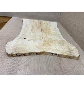 Клён Американский Волнистый заготовка на топ Смешанный АА Волна А 18х185-155-185х505 мм - 2 шт. (книжкой)-8