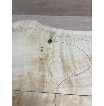 Клён Американский Волнистый заготовка на топ Смешанный АА Волна А 18х185-155-185х505 мм - 2 шт. (книжкой)-10