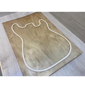 Клён Белый Печёный 180гр заготовка на топ Тангент ААА 17.5х195х572-562 мм - 2шт (книжкой)-6