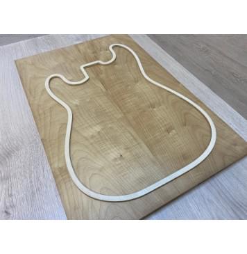 Клён Белый Печёный 180гр заготовка на топ Тангент А 18х195х572 мм - 2шт (книжкой)-7